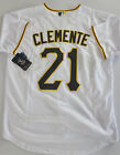 Stitched Pirates Jersey #21 Roberto Clemente Color White Size S,M,L,XL,2XL *NEW*