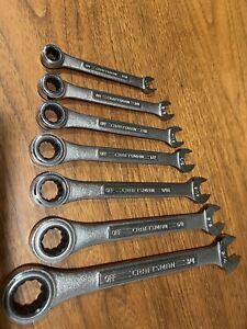 Craftsman 7 piece Open End comb RATCHETING WRENCH SET 5/16