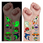 145 Styles - Luminous Temporary Tattoos for Boys Kids, Glow Fake Tattoo Stickers