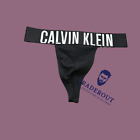 Calvin Klein CK mens black intense power cotton thong underwear size S M L