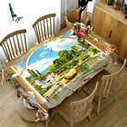 Beautiful Scenery3D Tablecloth Table cover Cloth Rectangle Wedding Party Banquet