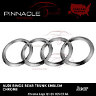 Audi Chrome Rings Trunk Liftgate Emblem Rear Logo Badge for Q3 Q5 SQ5 Q7 A6 (For: Audi)