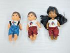 1976 Vintage Barbie Heart Family Boys & AA Girl Brown Hair Toddlers Mattel EUC