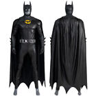 Batman Cos Set Suit Jumpsuit Silver Belt Flash Cosplay Outfit Costume Halloween