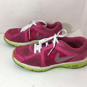 Nike Dual Fusion Sneakers Size 6.5Y Women's Size 8 Pink 525593-600 Lace-Up Low