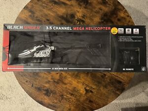 Black Spider 3.5 Channel Mega Helicopter RC