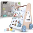 Wooden Baby Walker - 6 in 1 Activity Cube Walkers for Babies - Boys and Girls