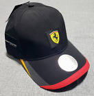 NWT Puma FERRARI RACE BaseBall CAP Scuderia Formula F1 Hat BLACK GOLD Strapback