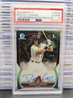 New Listing2023 Bowman Chrome Dominic Canzone Green Grass Refractor 1st Auto #57/99 PSA 10