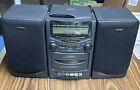 Koss BoomBox 3 Piece CD System Vintage Tested Works with Manual and receipt