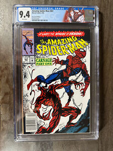 Amazing Spider-Man (1963) #361 Newsstand CGC 9.4 Blue Lbl White Pgs 1st Carnage