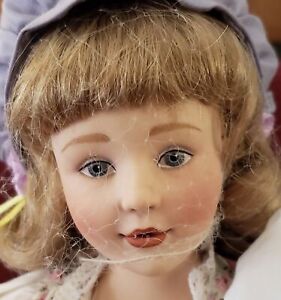 New ListingVintage NIB Franklin Heirloom Dolls, Little Bo Peep, 16 in, Porcelain Head