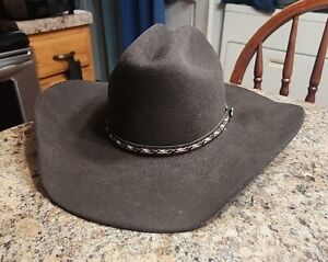 Justin® Men's Plains 2X Brown Wool Felt Western Hat JF0242PLNS40 Size 6 3/4