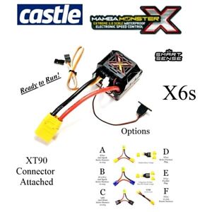 RCP-RTR Castle Creations Mamba Monster X6s ESC XT90 Connector Attached RTR