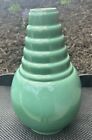 Roseville Futura Green 1928 Vintage Art Deco Pottery Bomb Ceramic Vase 394-12