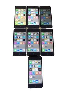 Lot of 7 Mix Apple iPod Touch 5th Generation A1509 Silver 16GB - Free Shipping