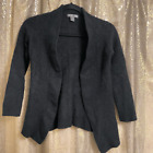 Cashmere by Charter Club Women Medium 2 Ply 100% Cashmere Black Cardigan Sweater