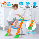 Potty Training Toilet Seat with Step Stool Ladder for Baby Toddler Kid +Handles