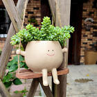 Swing Face Planter Pot Hanging Resin Head Succulent Creative Flower Pots Garden