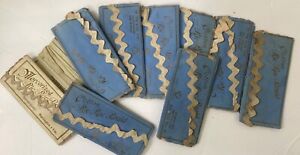 Vintage/Antique Cotton Ric Rac Braid Made in Germany 10 Card Lot