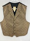 Wah Maker Vest Mens XL Vintage Frontier Clothing Old Western Paisley 5 Button