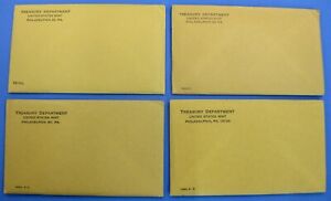 1961 thru 1964 Run of 4 Government Issued Proof Sets Unopened US Mint Envelopes