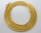 Estate 10K Italy Signed SV Yellow Gold Round Snake Chain 20”, 3.8 gr.