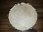 1950's Rogers Banner Duco Snare Drum Blue/Silver Striped Weather King D-1