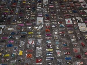 20 Bags Of Beads Prebagged Job Lot Wholesale Bulk Ready To Sale Mix Large Small