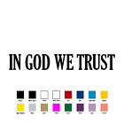 IN GOD WE TRUST U.S. Decal Vinyl Sticker (10