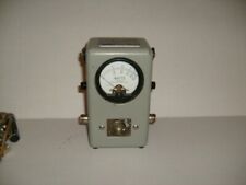 Bird 43 Thruline wattmeter with leather case, and fittings.