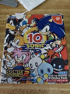 Sonic Adventure 2 Birthday Pack (Sega Dreamcast, 2001) No GAME
