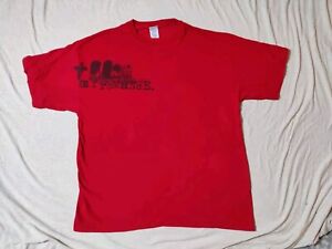 Vintage My Chemical Romance Graveyard Cemetery Drive Headstone Red T-Shirt - XL