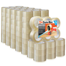 144 Rolls Clear Carton Sealing Packing Tape Shipping - 1.8 mil 2