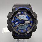 Casio G-Shock Watch Men Analog Digital Black Blue Tone Alarm Chrono 50mm New Bat