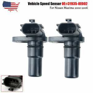 2x Trans In/Output Vehicle Speed Sensor for Nissan Maxima 2000-2006 31935-8E006