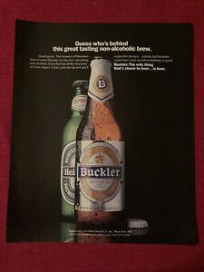 Buckler Non-Alcoholic Beer by Heineken 1991 Print Ad - Great to Frame!