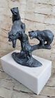 Bronze Sculpture Momma Bear and cubs -European Finery by Milo Figurine