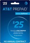 AT&T - AT&T Prepaid $25 Refill Top-Up Prepaid Card , Card  PIN / RECHARGE  fast