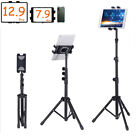 Height Adjustable Tablet Floor Stand Tripod Mount Holder for iPad Mobile Phone
