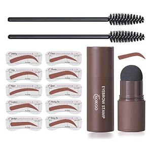 Eyebrow Stamp Stencil Kit Perfect Brow Shaping Beginners Natural Brown