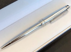 New ListingLuxury 163 Metal Series Wavy Silver Color 0.7mm Ballpoint Pen No Pen Box