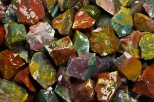 3 lbs Fancy Jasper Rough Stones -Natural Crystal Mineral Rock Specimens Tumbling