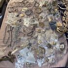 Vintage Jewelry Lot Of Over 100 Necklaces Earrings Bracelets Pierced Clip Rings