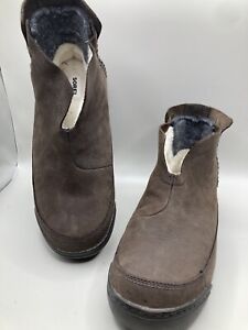 Sorel Brown Suede Insulated Mens Short Winter Boots Size 9, EU 42