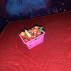 Barbie 1”-Basket FULL Of Dollhouse Miniature Food Mini-Vegetables Fruit Mix Lot!