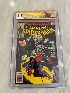 Amazing Spider-Man 194 CGC 5.5 SS Marv Wolfman 1st Black Cat Marvel Newsstand