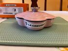 Le Creuset Flower shallow cocotte cast iron French oven Hibiscus Chiffon Pink