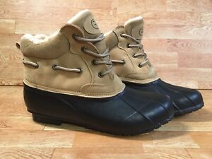 Revenant Soho Boots Womens Size Sz 10 Steel Shank Winter Snow Black Tan EUC!