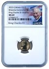 2023 Great Britain 1/10 Gold Britannia King Charles NGC MS69 Coronation Releases